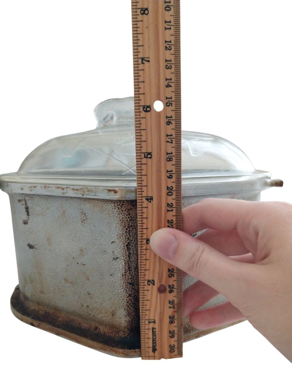 Vintage Guardian Service Ware Tringle Pot Roaster Gently Used Hammered Aluminum - Picture 10 of 14